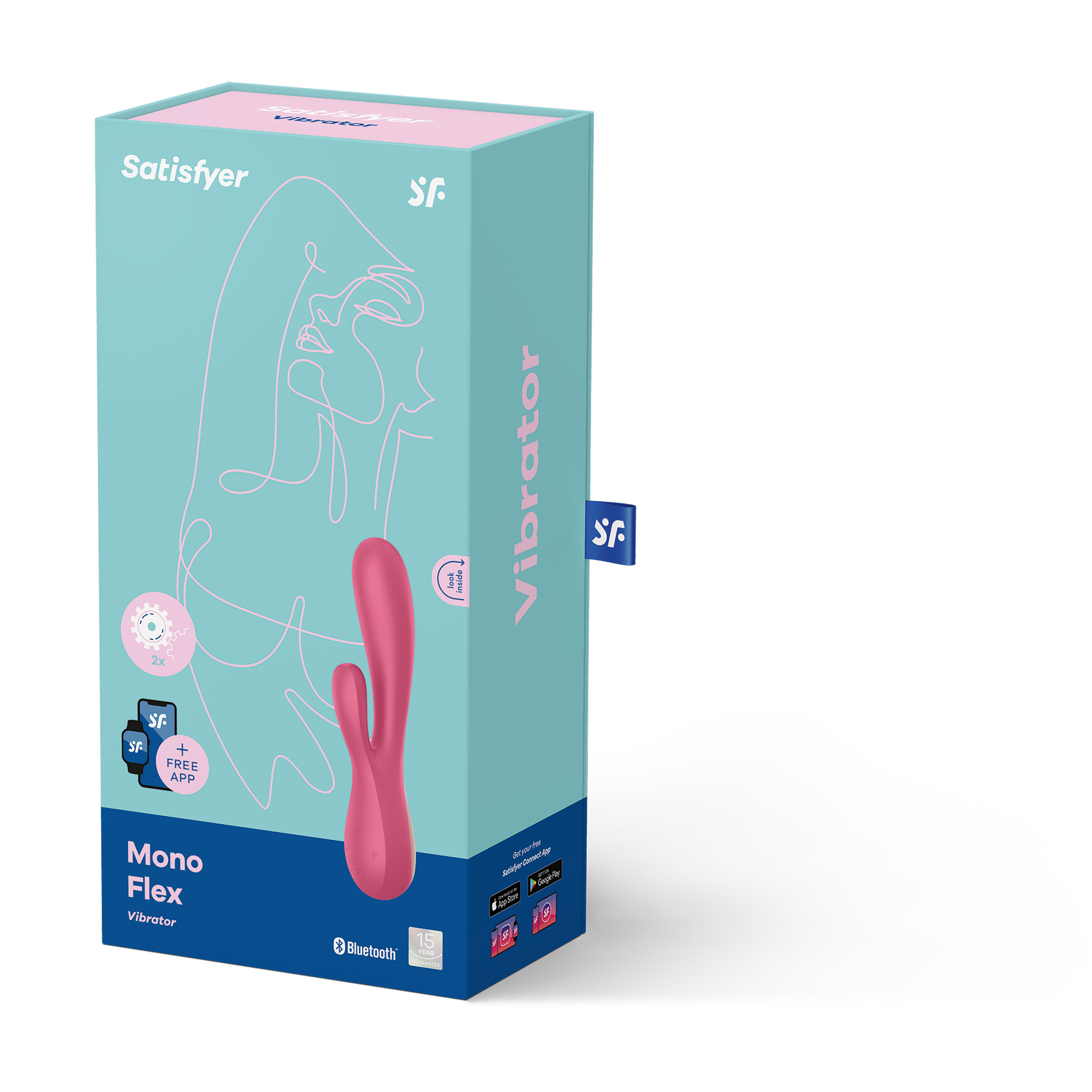 Satisfyer - Mono Flex - Red - Eco-Friendly
