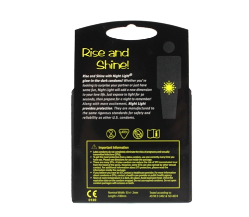 Paradise Marketing - Night Light - 3 Pack - Condoms