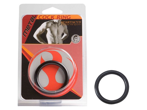 Spartacus - Spartacus Metal Cock Rings (2 Rings/Black) - Cockrings - Metal