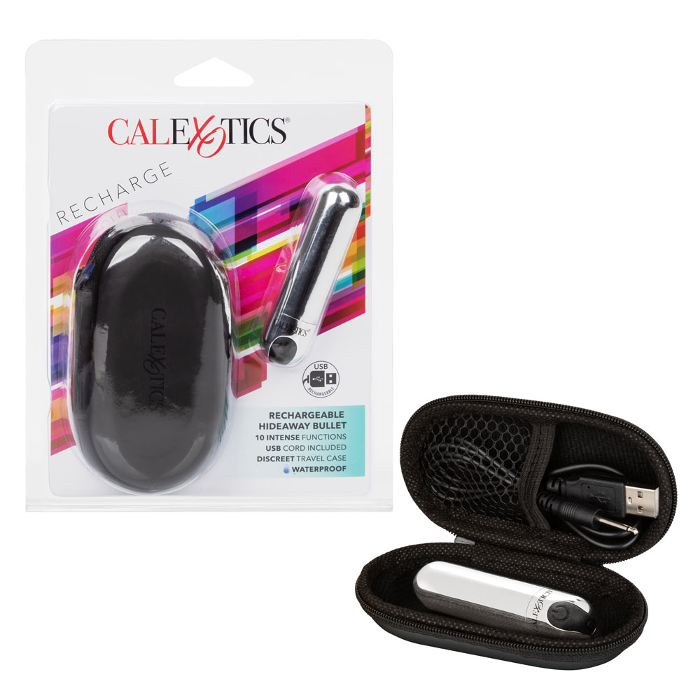 CalExotics - Rechargeable Hideaway Bullet - Silver - Eco-Friendly