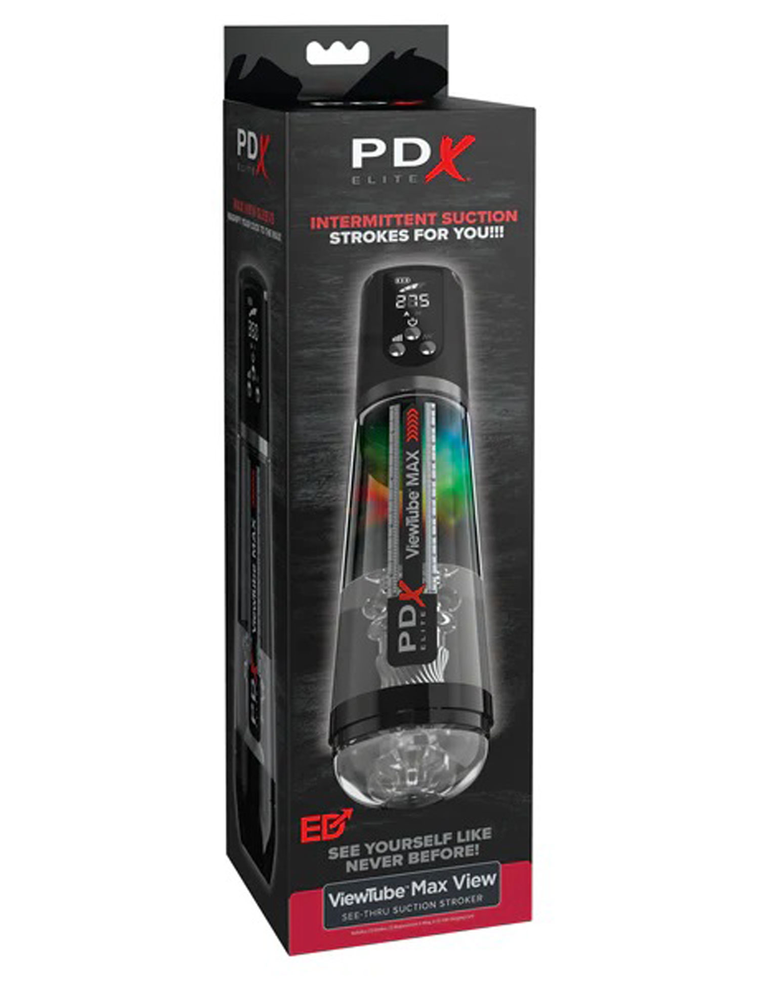 Pipedream - Pdx Elite Viewtube Max View - Black - Masturbation Aids for Males