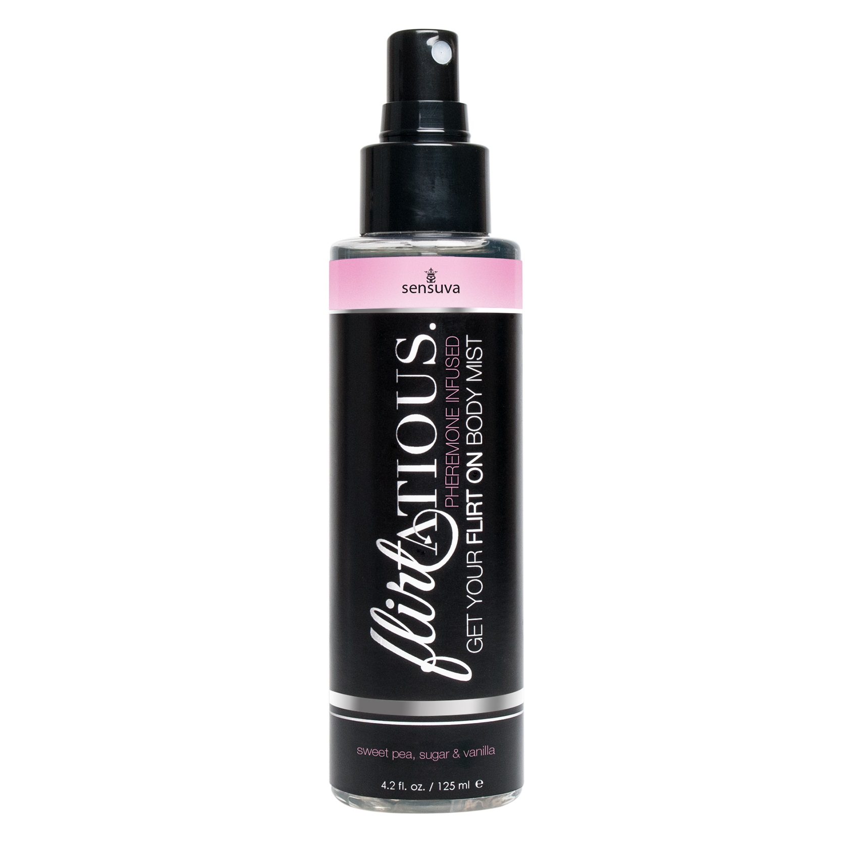 Sensuva - Flirtatious Pheromone Infused Body Mist - Vanilla, Sugar, & Sweet Pea - 4.2 fl.oz / 125 ml - Bath & Body