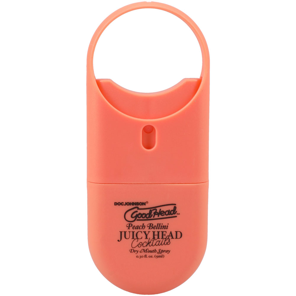 Doc Johnson - Goodhead Juicy Head Cocktails Dry Mouth Spray to-Go - Peach Bellini - Edible