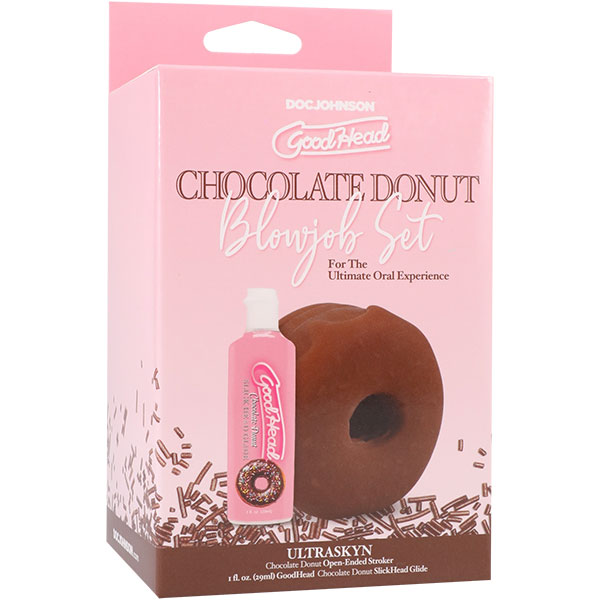 Doc Johnson GoodHead Chocolate Donut Blowjob Set