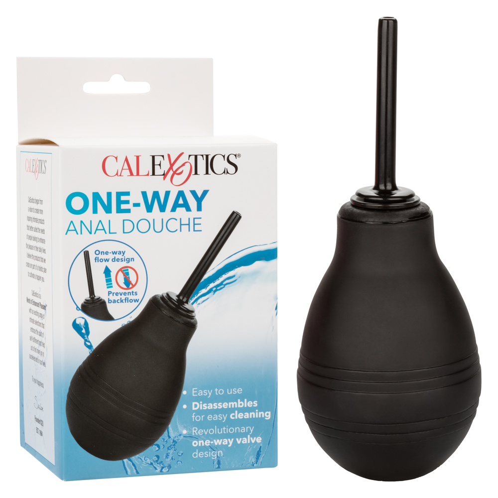 CalExotics - One Way Anal Douche - Black - Anal Toys & Stimulators