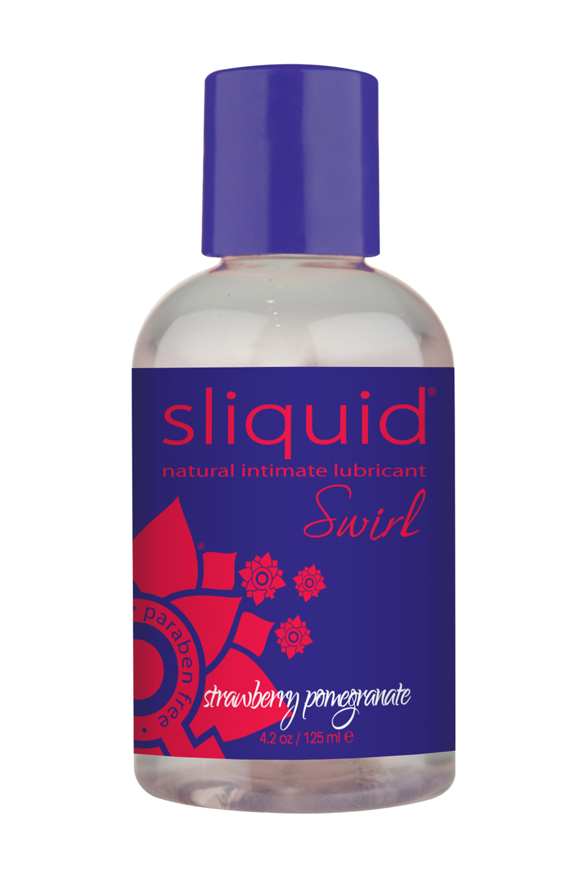 Sliquid - Naturals Swirl - Strawberry Pomegranate - 4.2 Fl. Oz. (124 ml) - Lubricants, Creams & Glides
