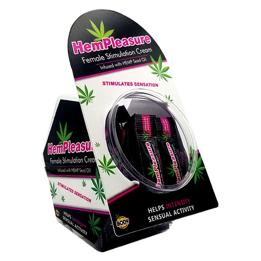 Body Action - Hempleasure for Women Sample Packet 50 Pc Fish Bowl Display - Displays-Bowls & Wall Displays