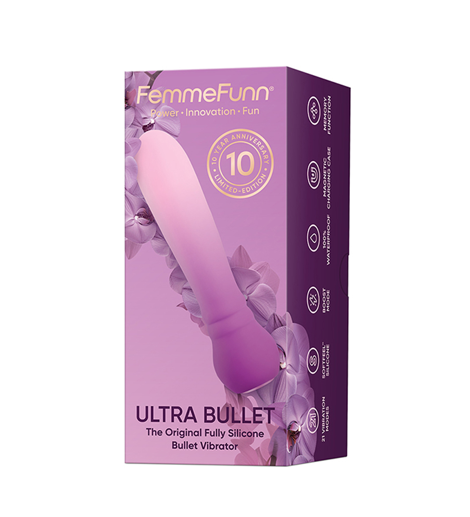 FemmeFunn - FemmeFunn Anniversary Ultra Bullet Orchid - Vibrators - Silicone