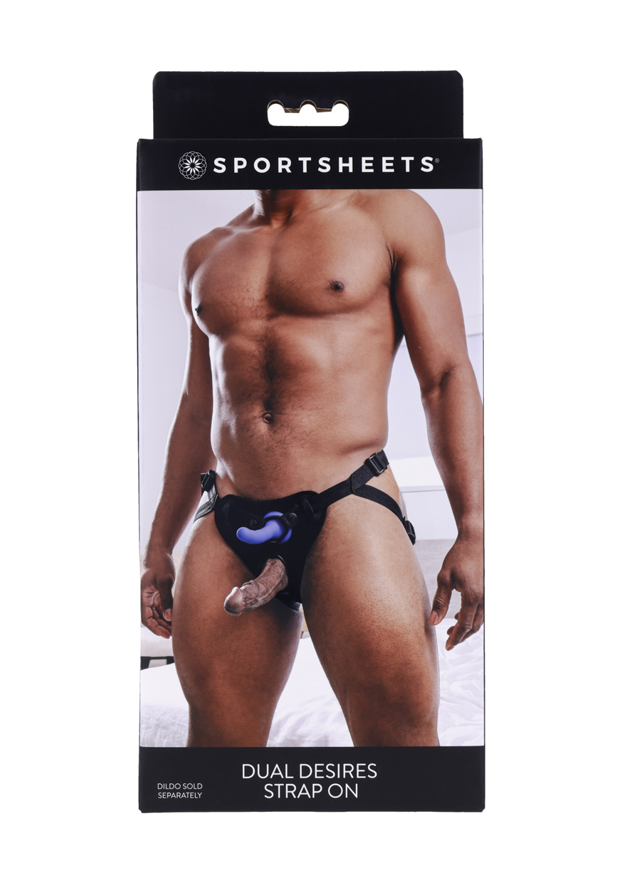 Sportsheets - Dual Desires Strap on - Black - Harnesses & Strap-Ons