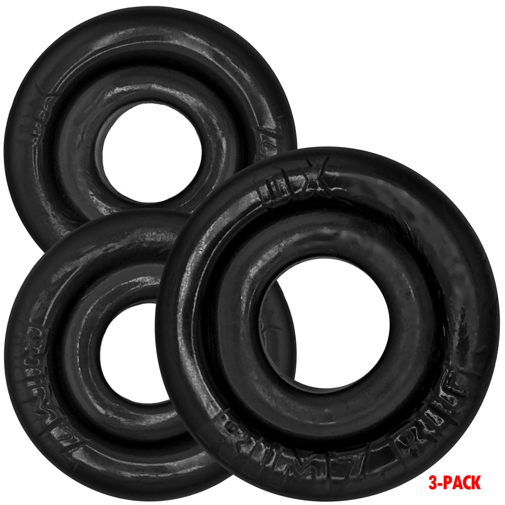 Oxballs - Rimringz Multi Size 3 Pack - Black - Cockrings