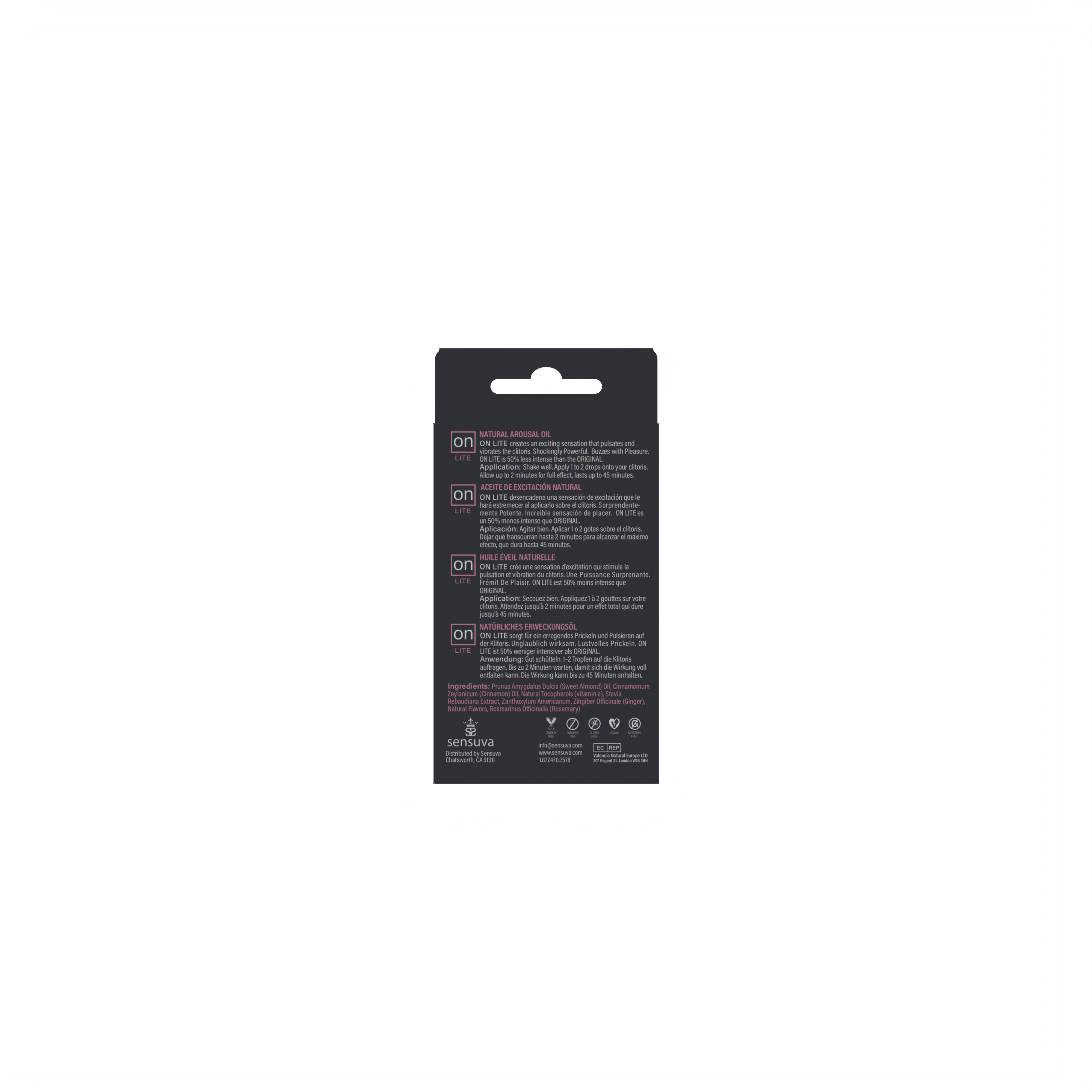 Sensuva - On Lite Arousal Oil - Medium Box - 0.17 Fl. Oz. - Lubricants, Creams & Glides