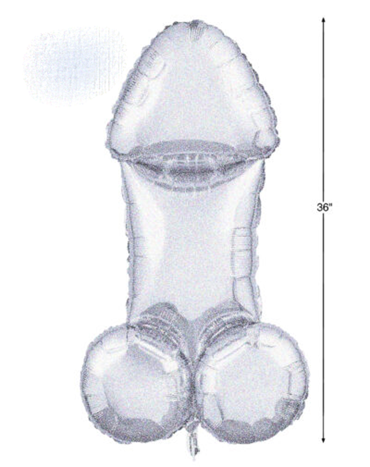 Little Genie - Glitterati Disco Penis 3 Foot Mylar Balloon - Gag Gifts & Novelties