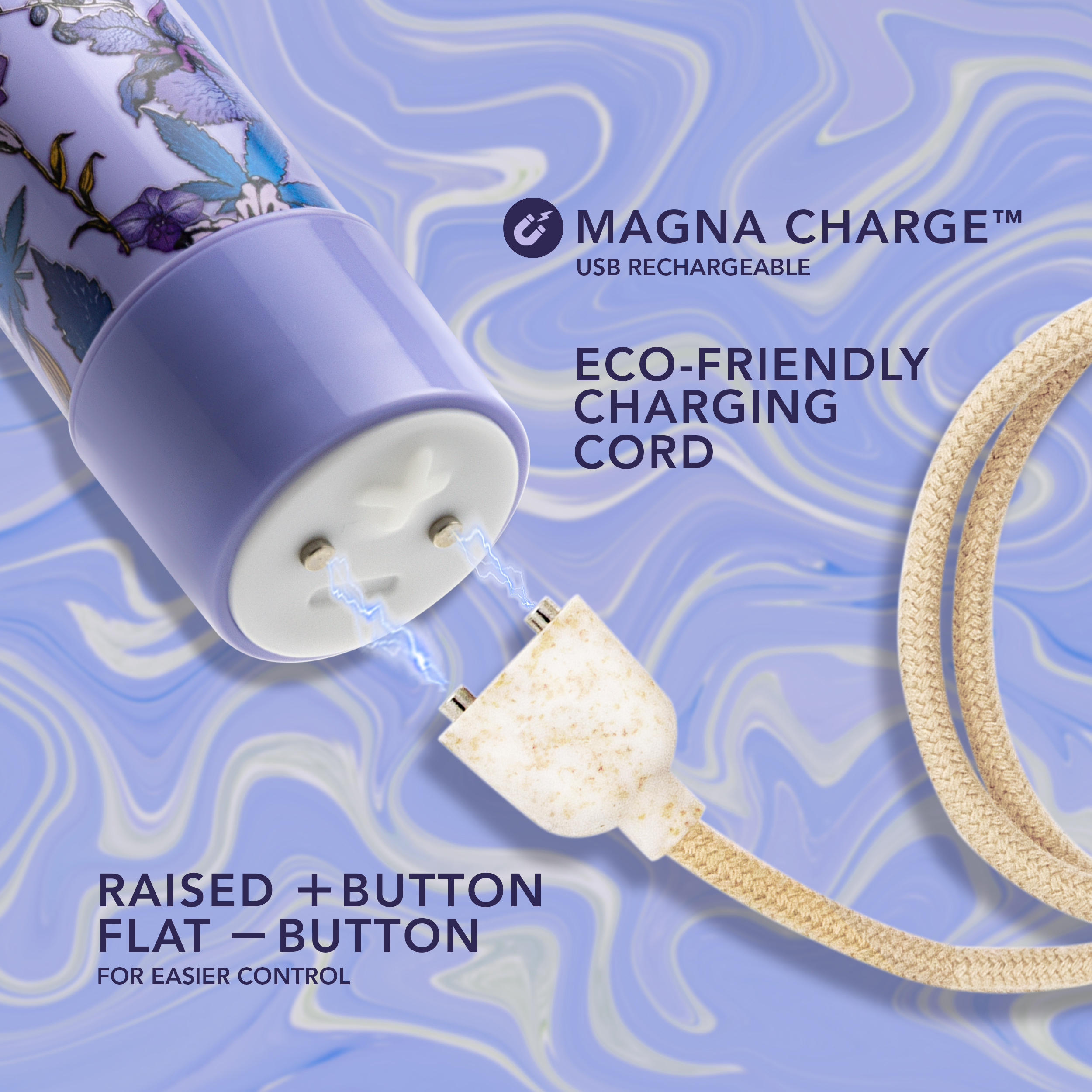 Blush - Limited Addiction Floradelic Rechargeable 7 in. Vibrator Purple - Vibrators - ABS