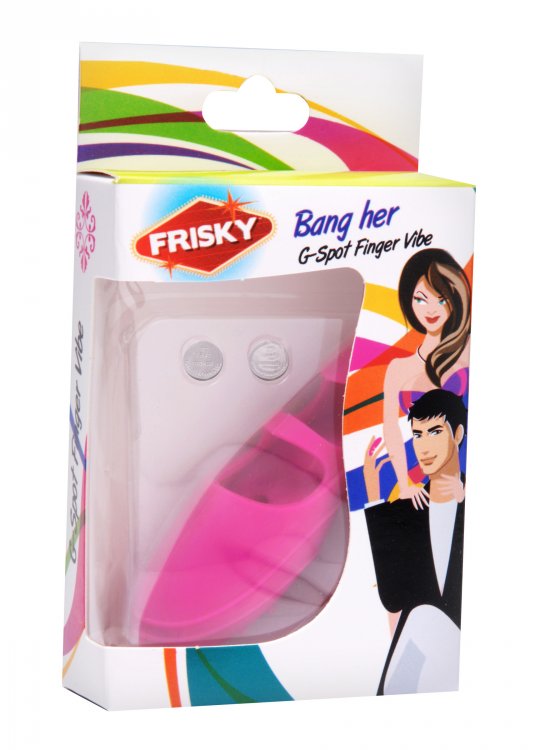 XR Brands - Bang Her Silicone G-Spot Finger Vibe Pink - Clit Stimulators