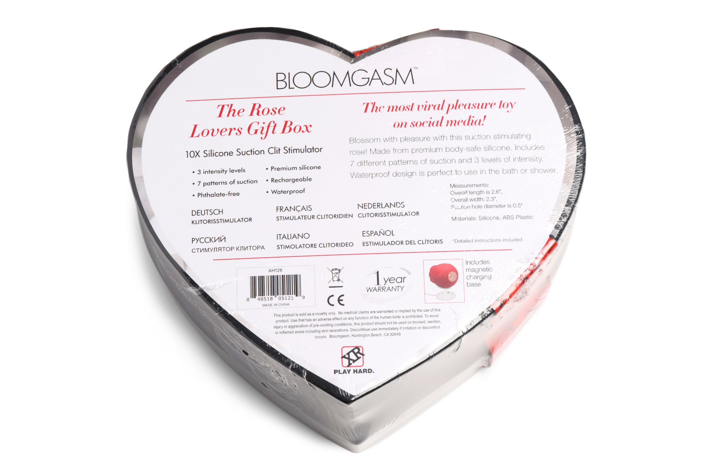 XR Brands - The Rose Lover's Gift Box Bloomgasm - Red - Clit Stimulators