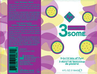 I.D. Lubricants - 3some 3-in-1 Lubricant - Passion Fruit - 4 Fl. Oz. - Lubricants, Creams & Glides