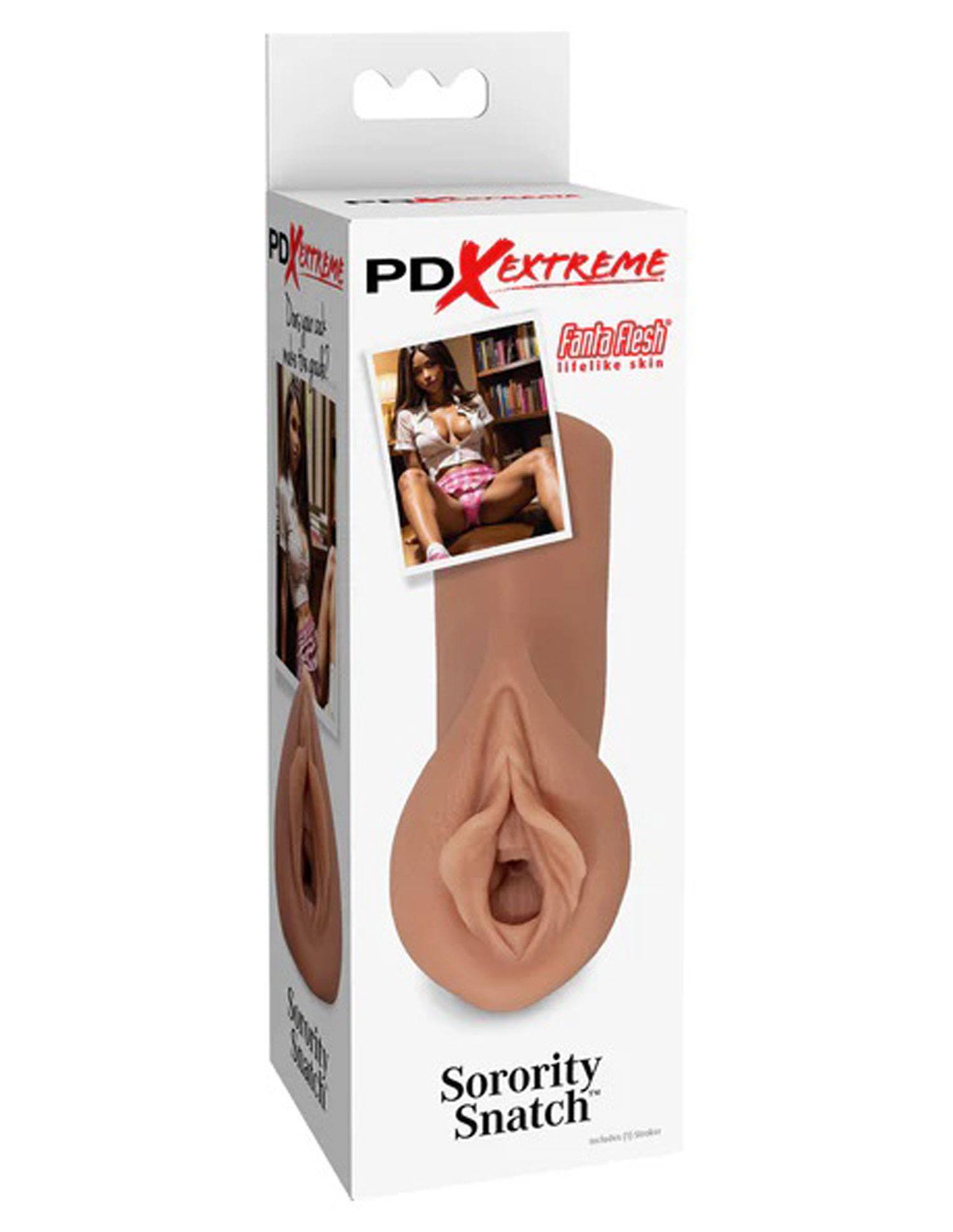 Pipedream - Pdx Extreme Sorority Snatch - Brown - Masturbation Aids for Males - TPE/TPR/Elastomers