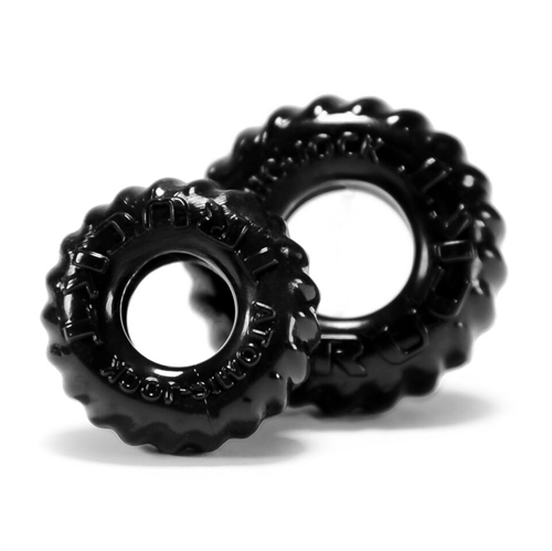 Oxballs - Truckt 2 Piece Cockring Set Atomic Jock - Black - Cockrings