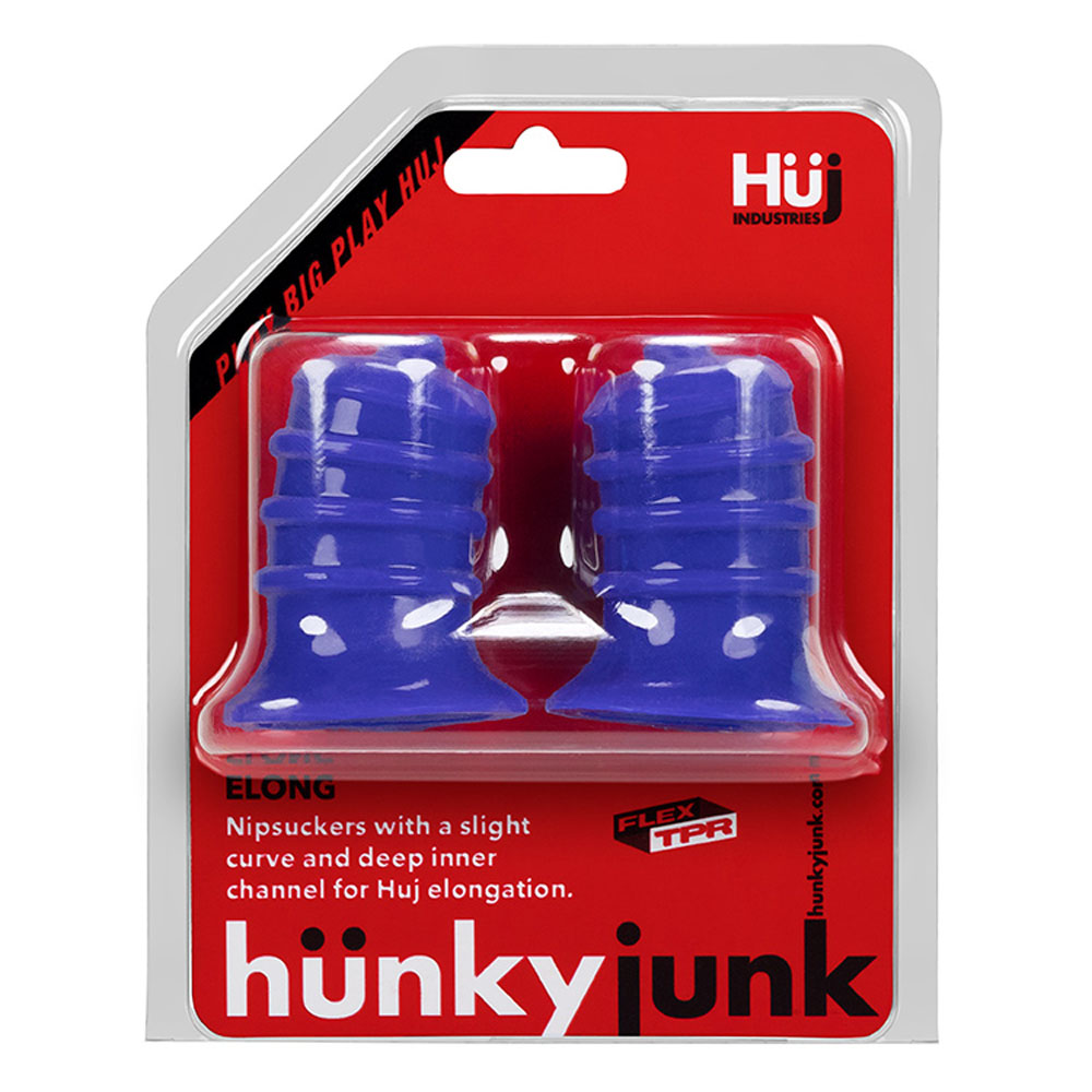 Oxballs - Hunkyjunk ELONG nipsuckers, cobalt - Bondage & Fetish Toys - TPE/TPR/Elastomers