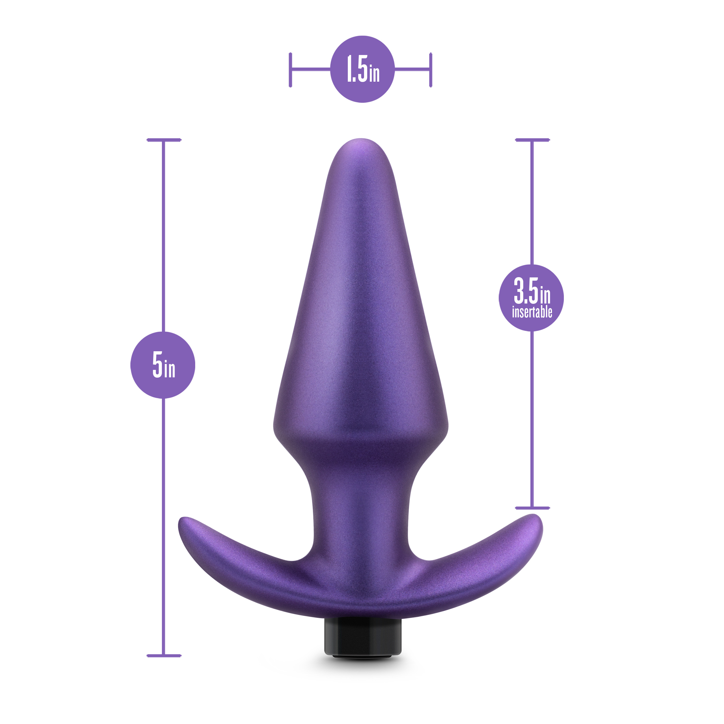 Blush - Anal Adventures Matrix Interstellar Plug Astro Violet - Anal Toys & Stimulators - Silicone