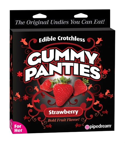 Pipedream - Gummy Panties - for Her - Strawberry - Edible