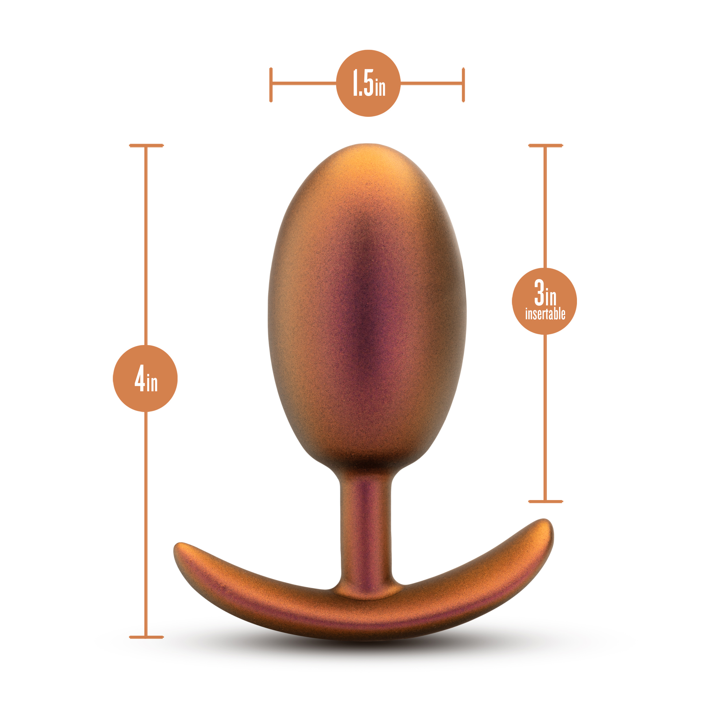 Blush - Anal Adventures Matrix Neutron Plug Cosmic Copper - Anal Toys & Stimulators - Silicone