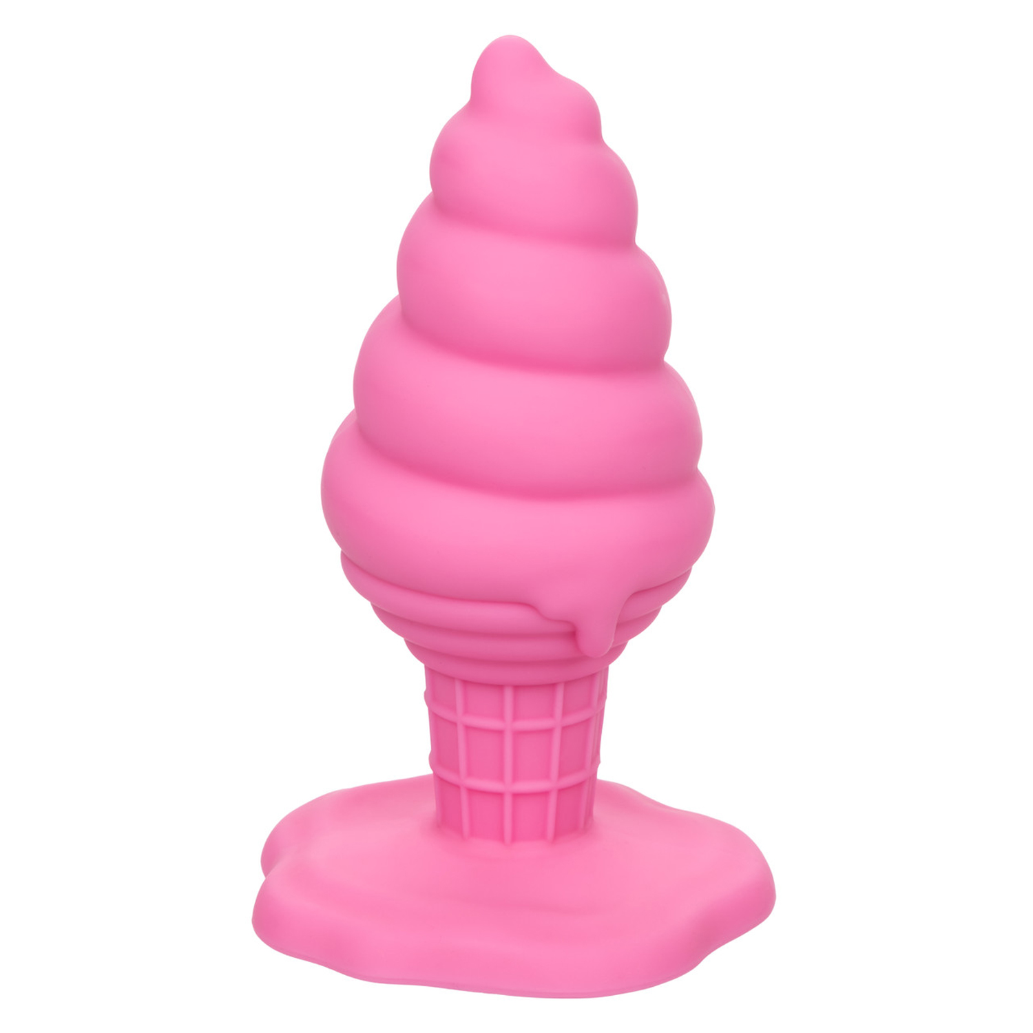 CalExotics - Naughty Bits Yum Bum Ice Cream Cone Butt Plug - Pink - Anal Toys & Stimulators