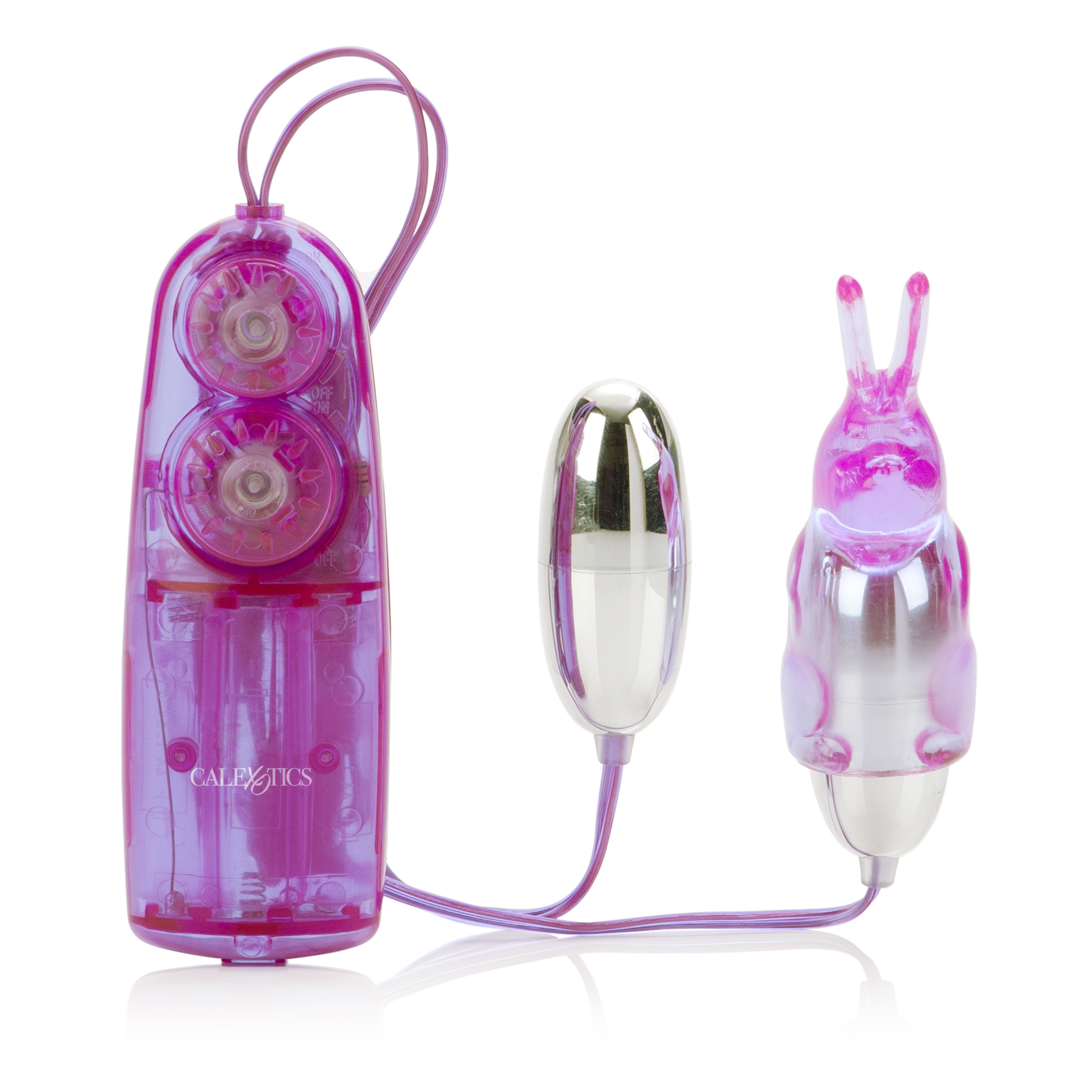 CalExotics - Dual Bunny Teaser - Purple - Clit Stimulators
