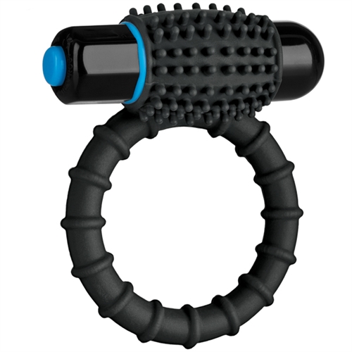 Doc Johnson - OptiMALE  Vibrating C-Ring Black - Vibrators - Silicone