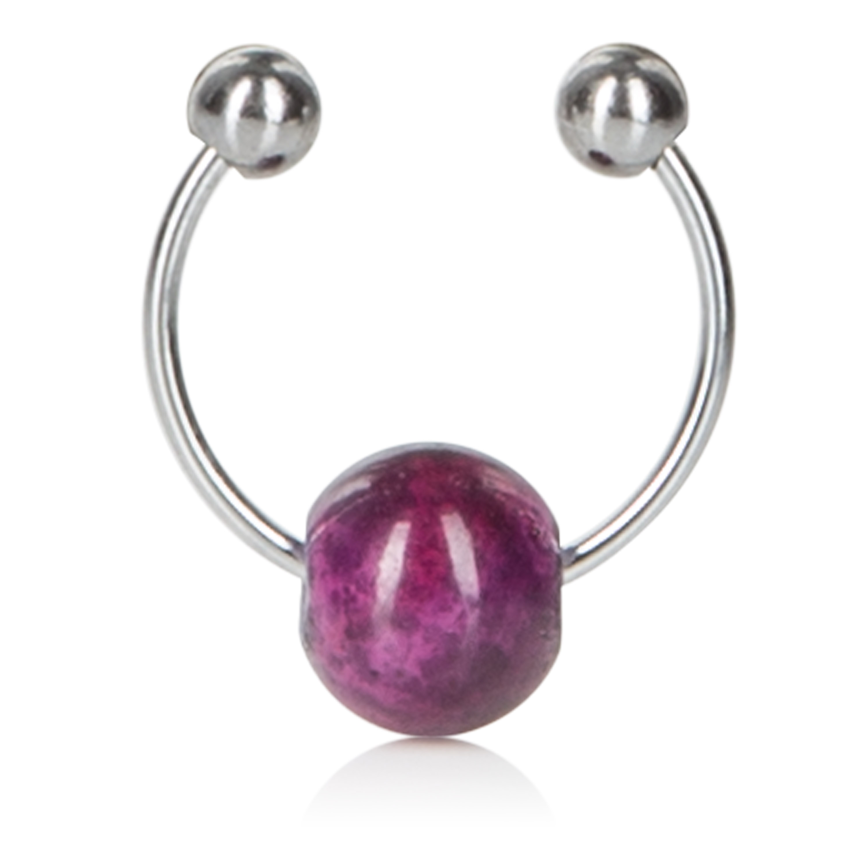 CalExotics - Purple Chain Nipple Clamps - Body Jewelry (Non Piercing)