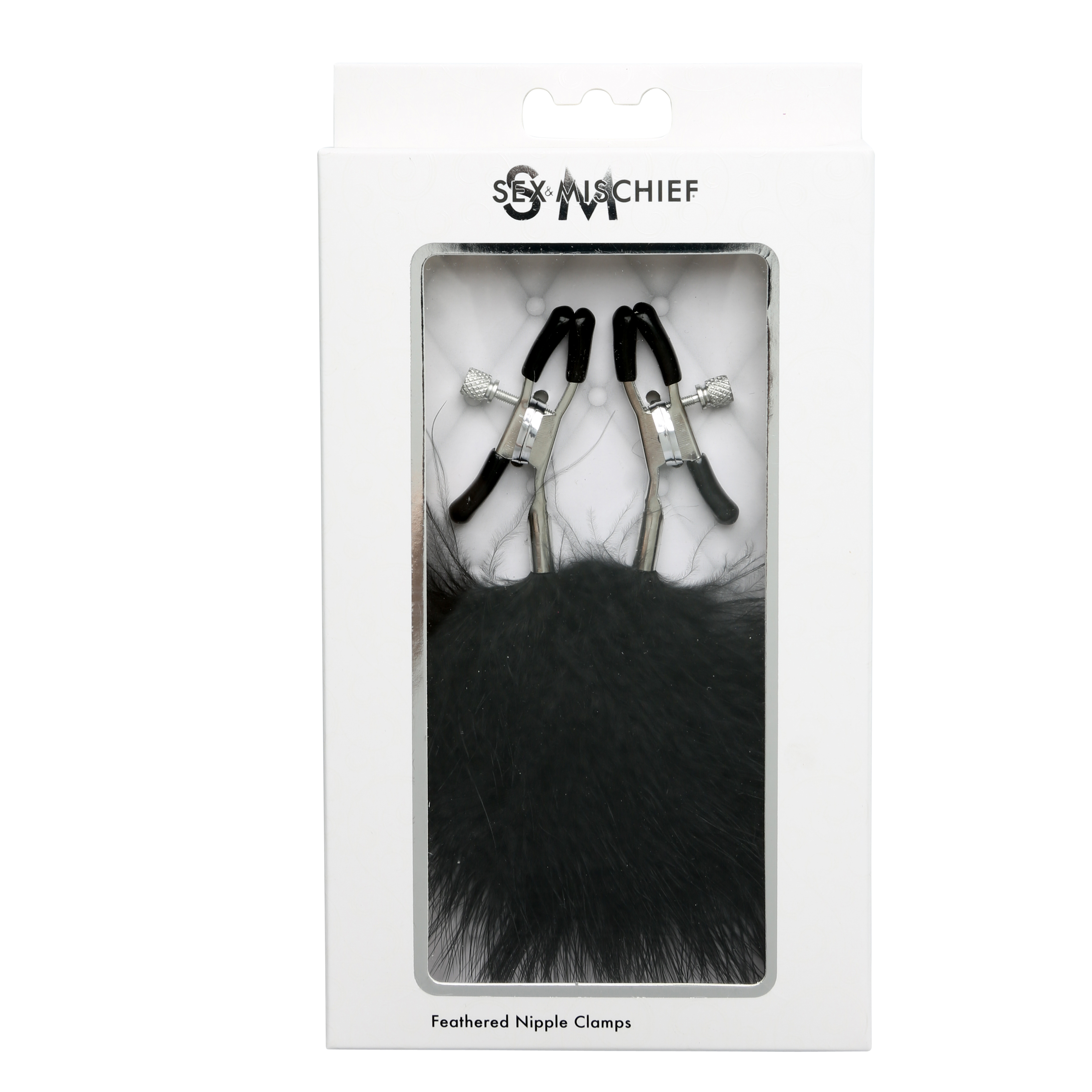 Sportsheets - Sex and Mischief Feathered Nipple Clamps - Bondage & Fetish Toys