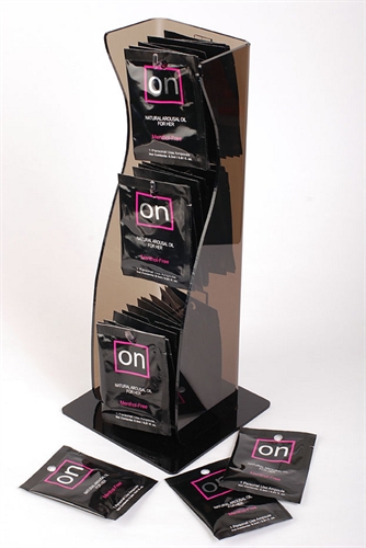 Sensuva - On Natural Arousal Oil Original - 40 Packet Tower Display - 0.01oz Ampoules - Displays-Bowls & Wall Displays