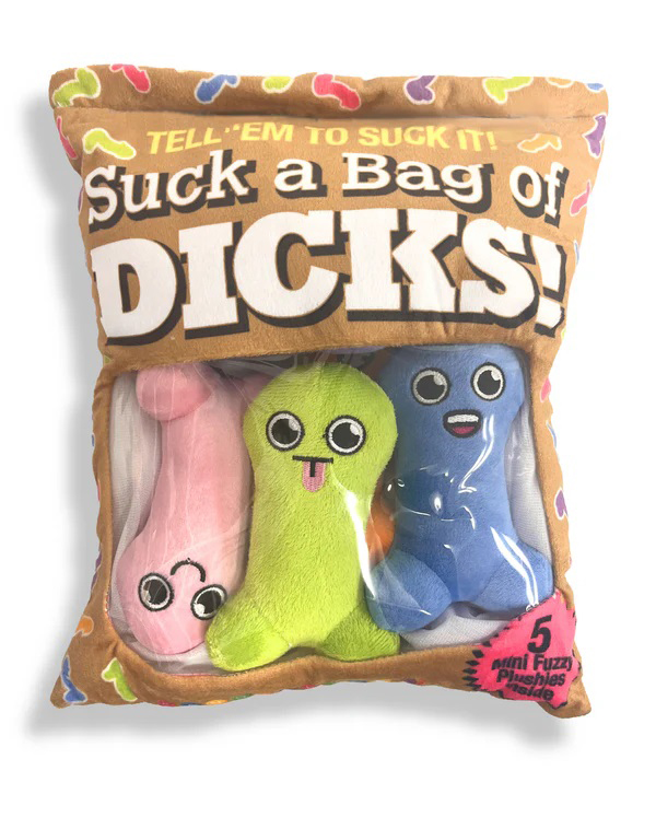 Little Genie - Suck a Bag of Dicks Plushy Pillow With 5 Dicks - Bedroom Play Gear