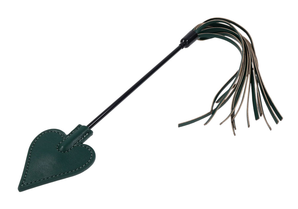 Sportsheets - Indica Dual Impact Crop - Green - Bondage & Fetish Toys
