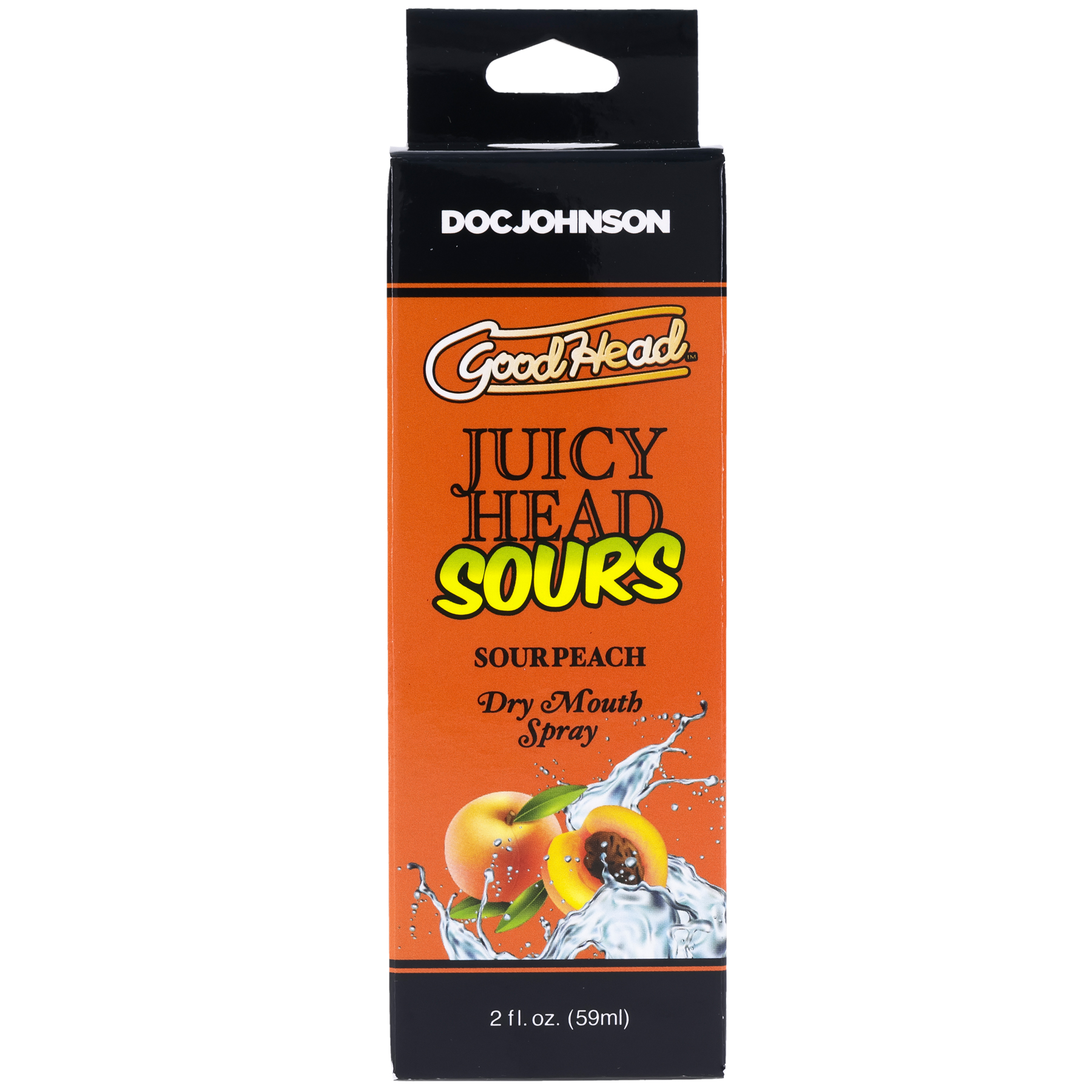 Doc Johnson - Goodhead - Juicy Head - Dry Mouth Spray - Sour Peach - 2 Oz - Lubricants, Creams & Glides - Liquid