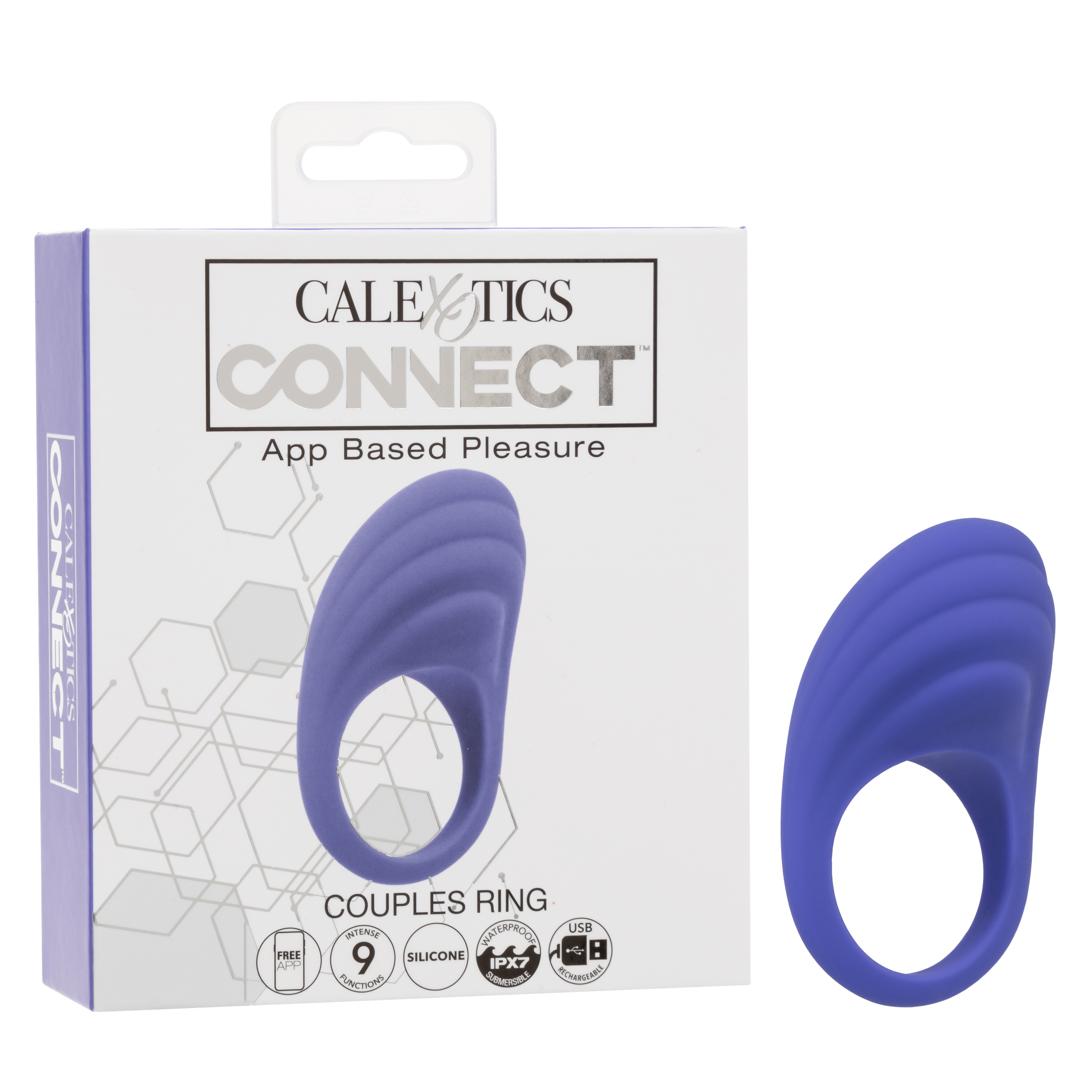 CalExotics - Calexotics Connect Couples Ring - Periwinkle - Cockrings