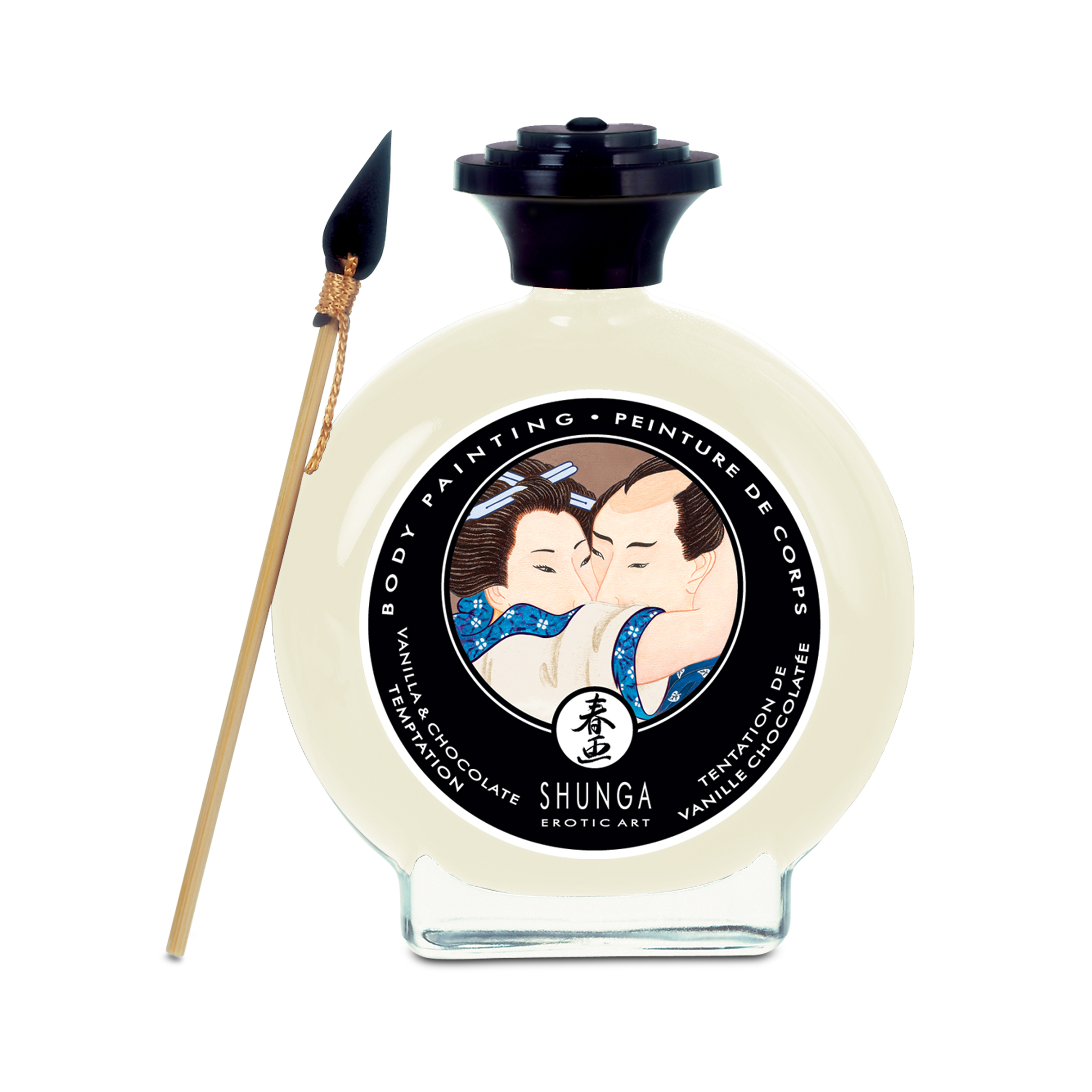 Shunga - Edible Body Paint - Vanilla & Chocolate Temptation - 3.5 Fl. Oz. / 100 ml - Bath & Body