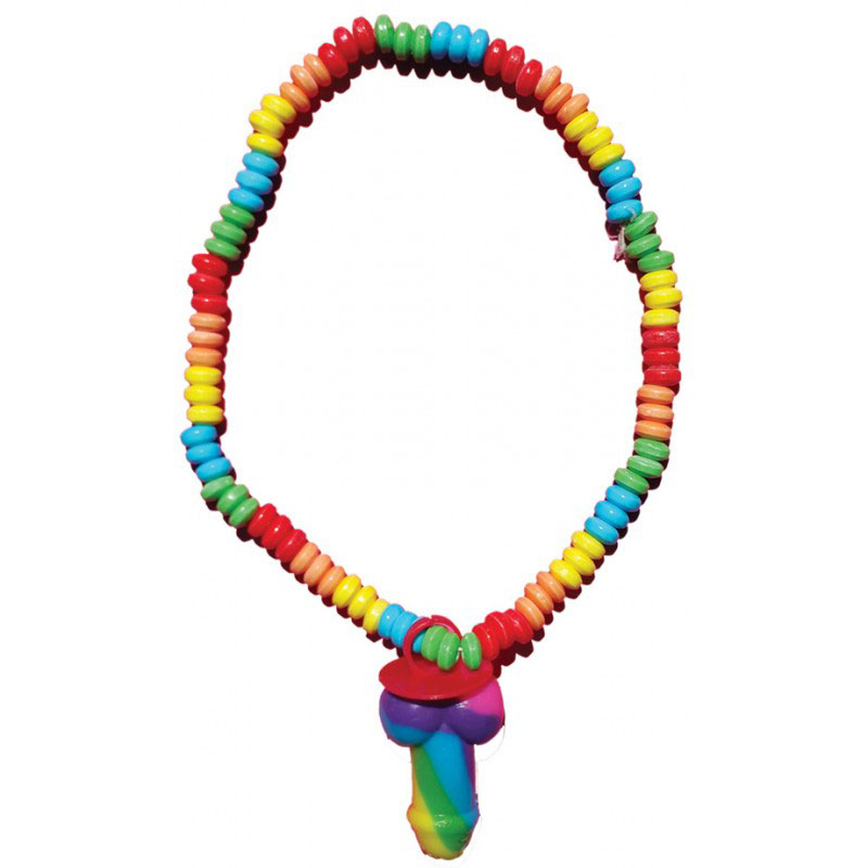 Hott Products - Rainbow Pecker Candy Necklace - Edible