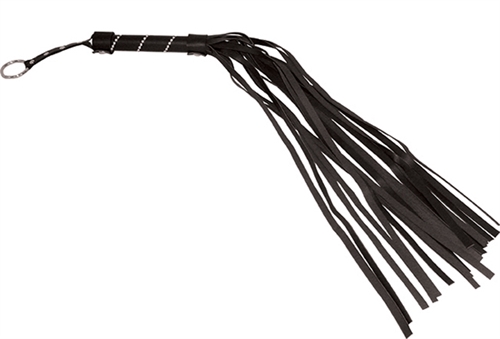 Sportsheets - Sportsheets Sex & Mischief Jeweled Flogger Black - Bondage & Fetish Toys - Vinyl