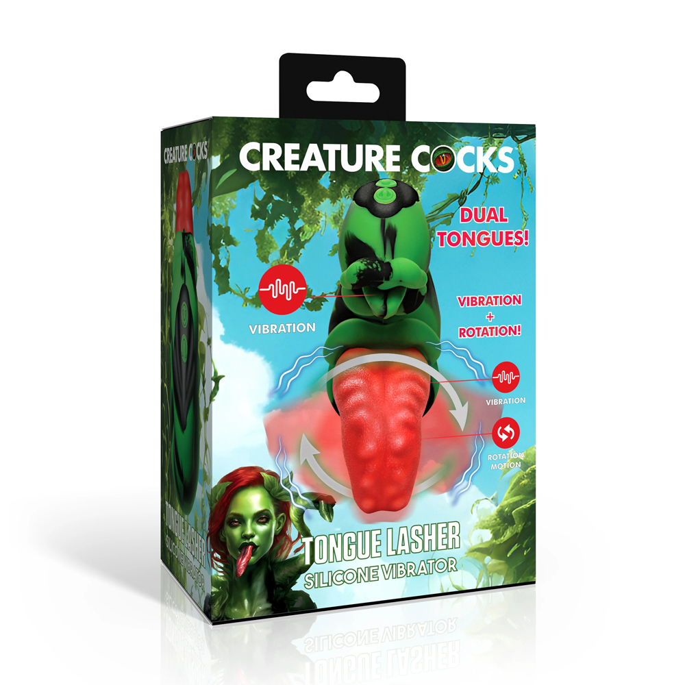 XR Brands - Creature Cocks Tongue Lasher Silicone Vibrator - Vibrators - Silicone
