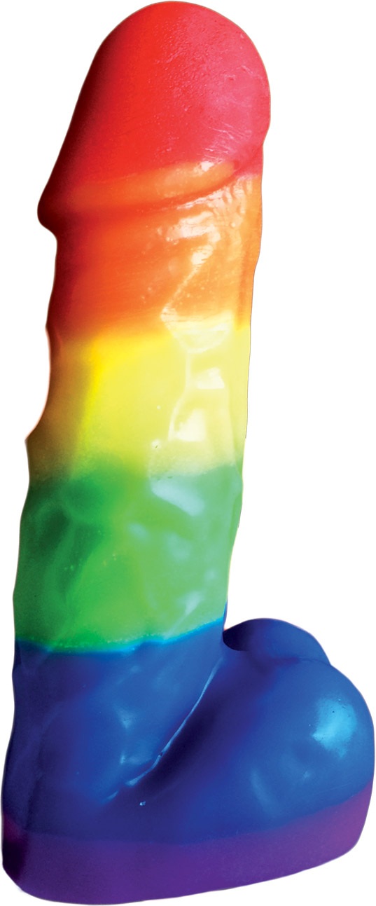 Hott Products - Rainbow Pecker Party Candle 7 Inches - Candles