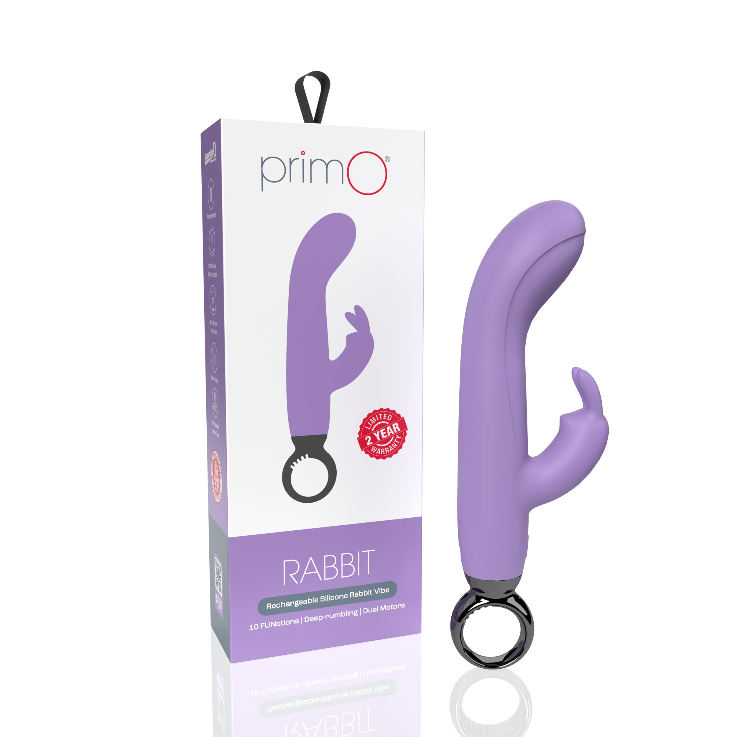 Screaming O - Screaming O Primo Rabbit Lilac - Vibrators - Silicone