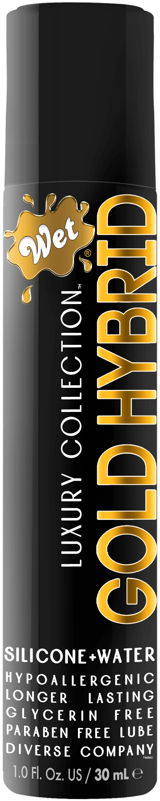 Wet - Wet Gold Hybrid Water Silicone Blend - 1 Fl. Oz. - Lubricants, Creams & Glides