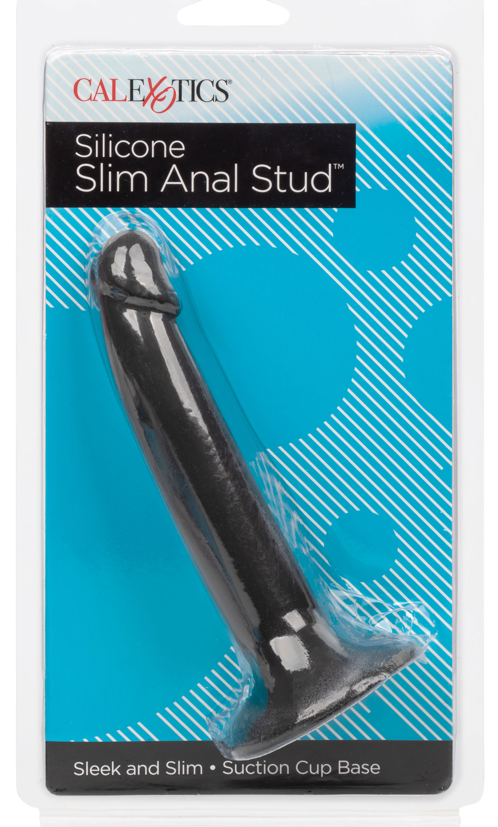 CalExotics - Silicone Slim Anal Stud - Black - Anal Toys & Stimulators