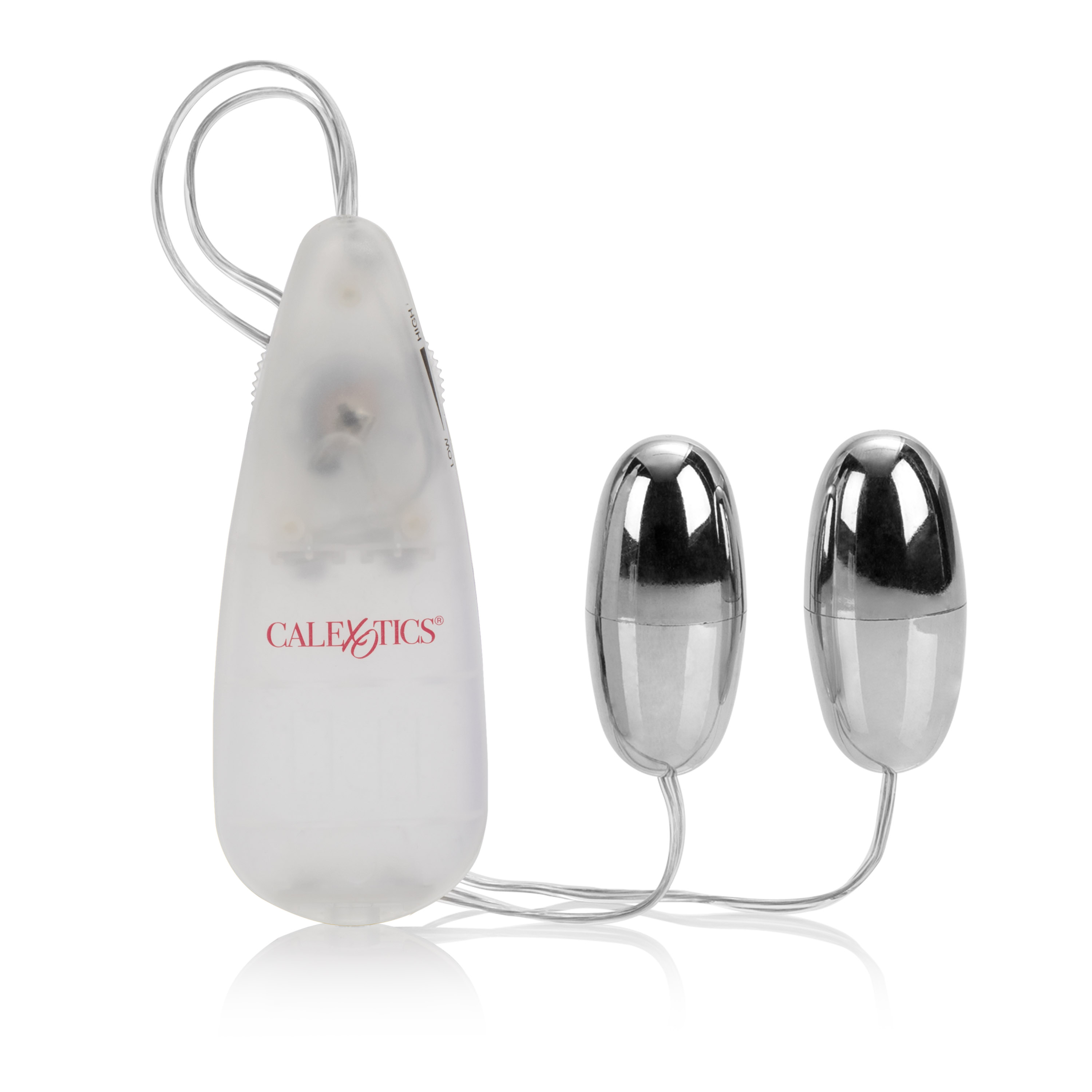 CalExotics - Pocket Exotics Vibrating Double Silver Bullets - Eggs & Bullets