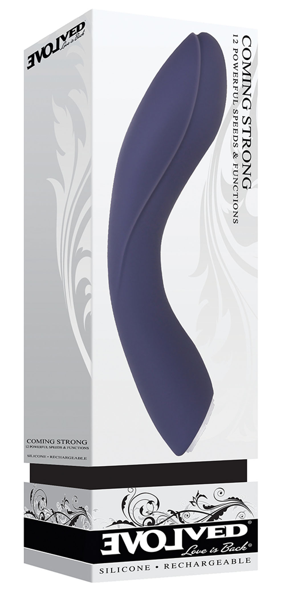 Evolved - Evolved Coming Strong Rechargeable Silicone G-Spot Vibrator Purple - Vibrators - Silicone