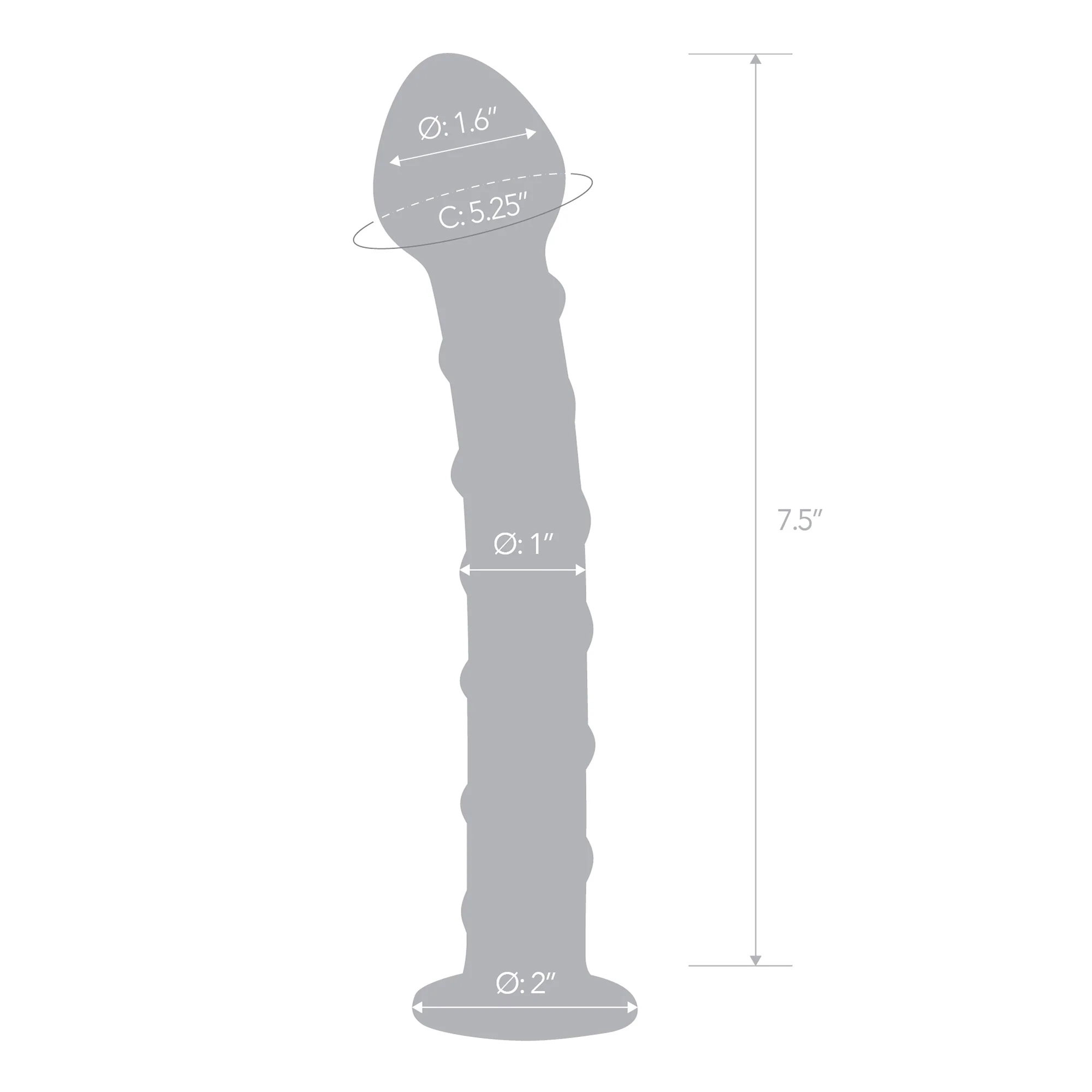 Electric Eel - Glas 7.5 in. Blue Spiral Glass Dildo - Dildos - Glass