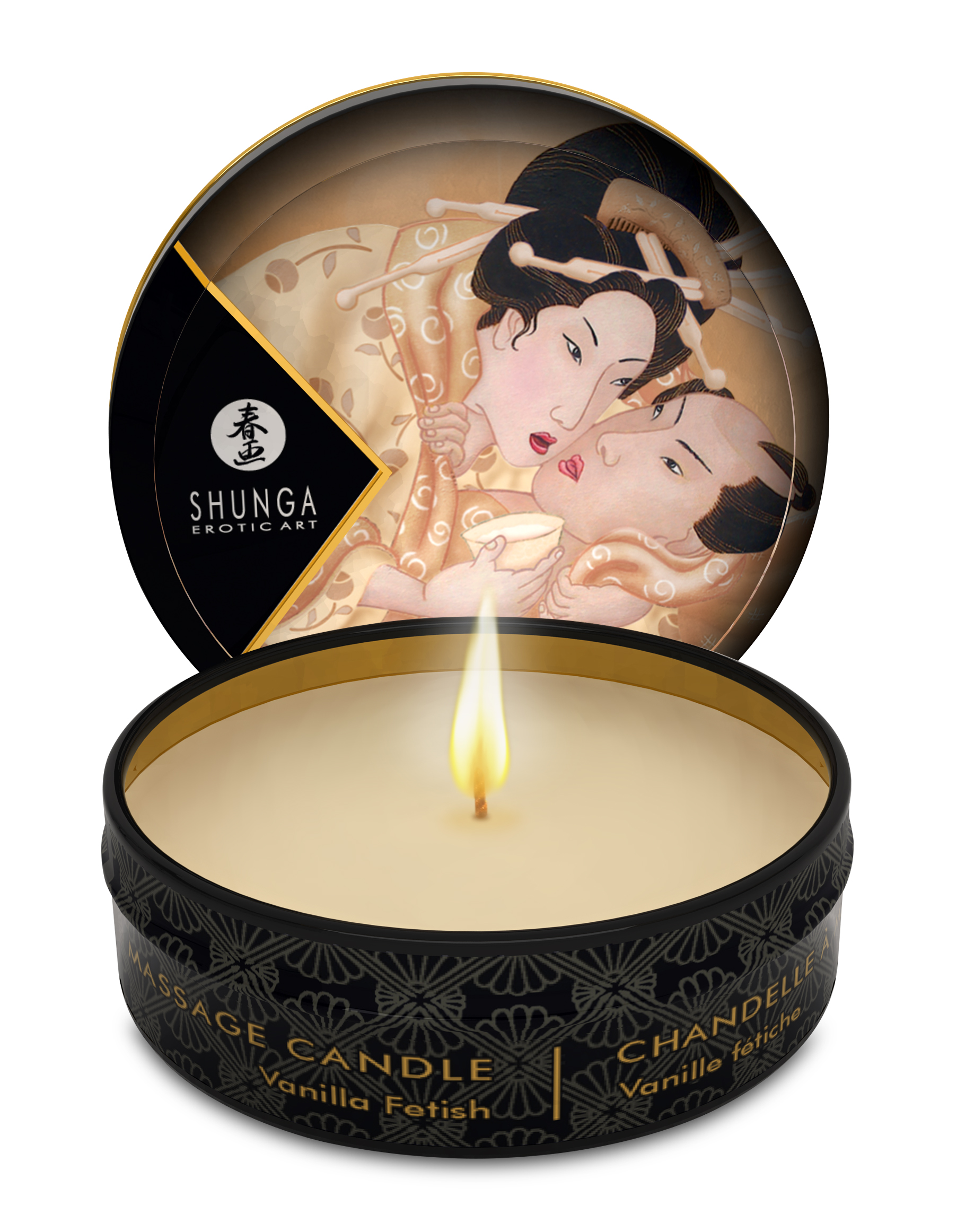 Shunga - Mini Massage Candle - Desire - Vanilla Fetish - 1 Fl. Oz. - Bath & Body