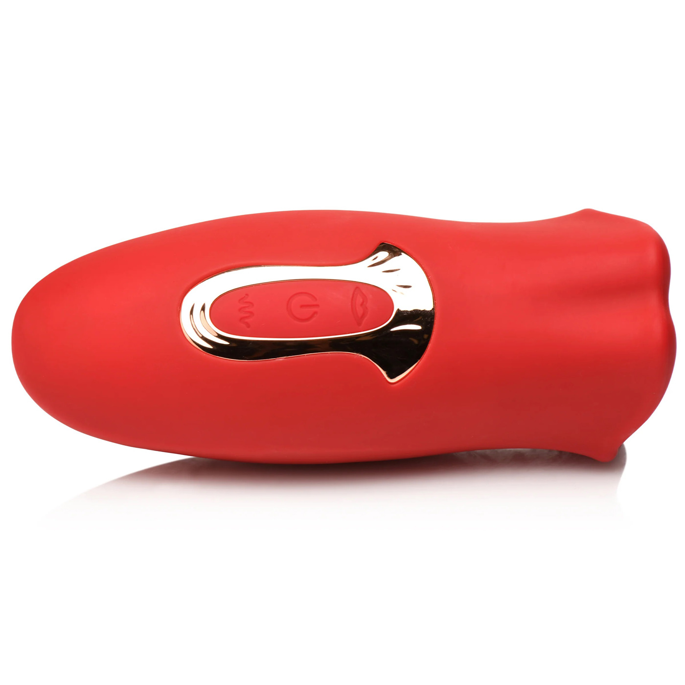 XR Brands - Lickgasm Kiss and Tell Mini Kissing and Vibrating Clitoral Stimulator - Red - Clit Stimulators