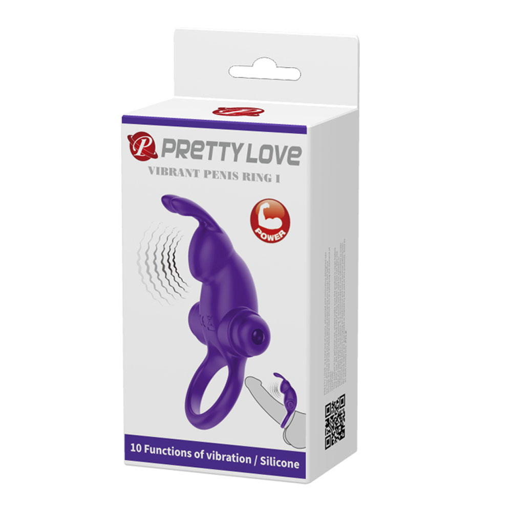 Pretty Love - Pretty Love Vibrant Penis Ring I - Purple - Cockrings